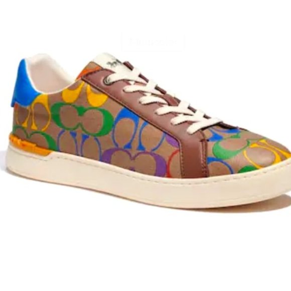 Coach Rainbow Clip Low Top Sneaker NWT - Picture 2 of 4